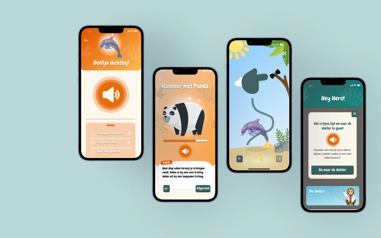 Hospital Hero app mockup