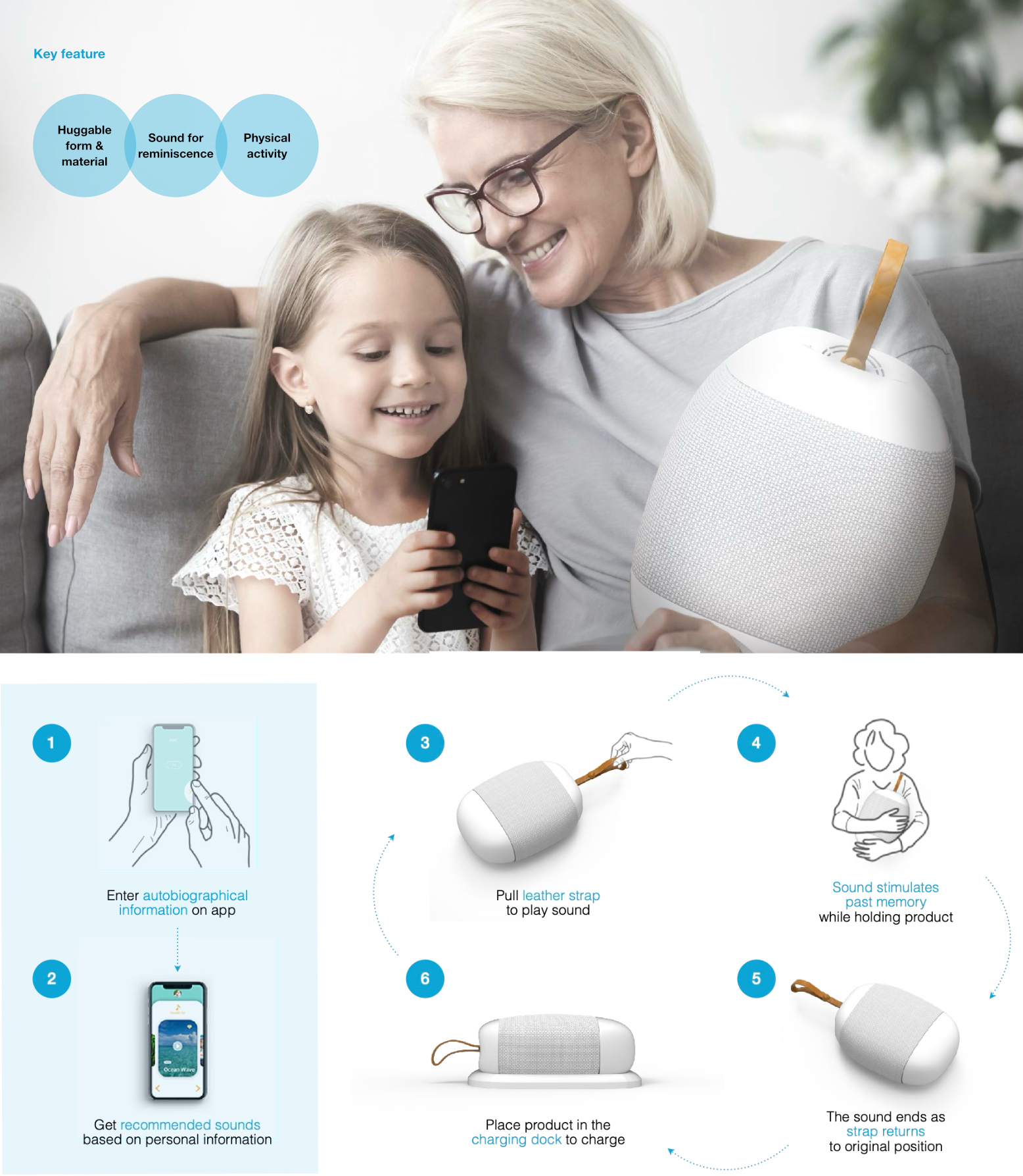 Key features and scenario of use of the concept